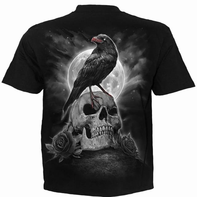 Spiral Direct Spiral Direct Men's Grave Walker Back Print T-Shirt in Black - 3