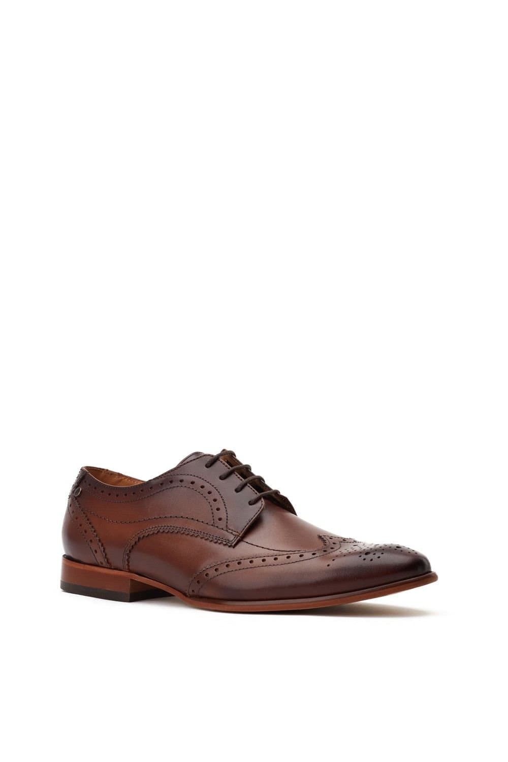 Base London Base London Men's Barbera Excel Brogue in Dark Brown