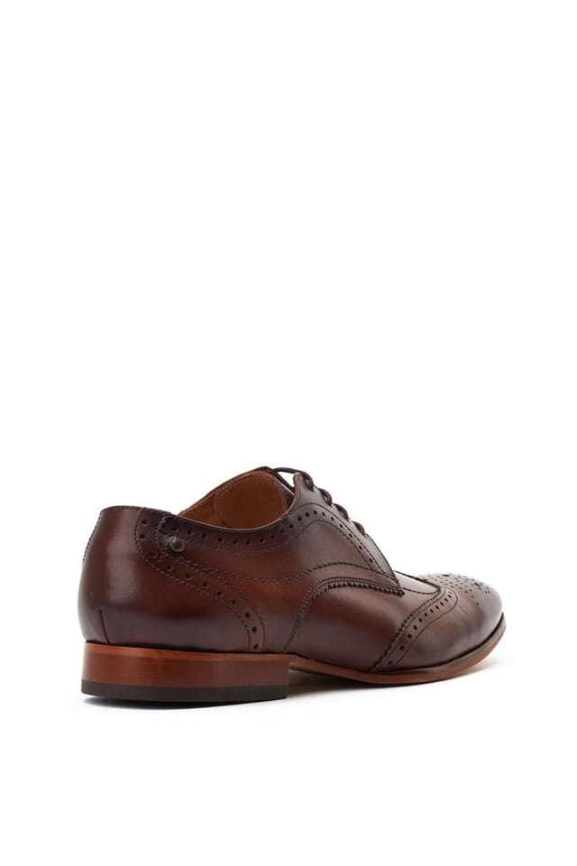 Base London Base London Men's Barbera Excel Brogue in Dark Brown - 2