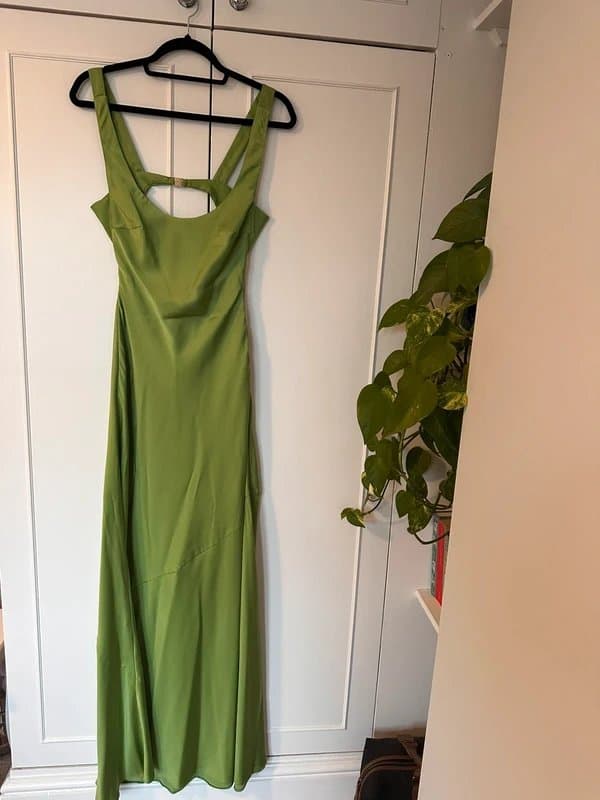 ASOS ASOS design satin dress with cutout back
