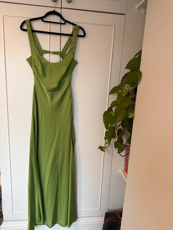 ASOS ASOS design satin dress with cutout back - 1