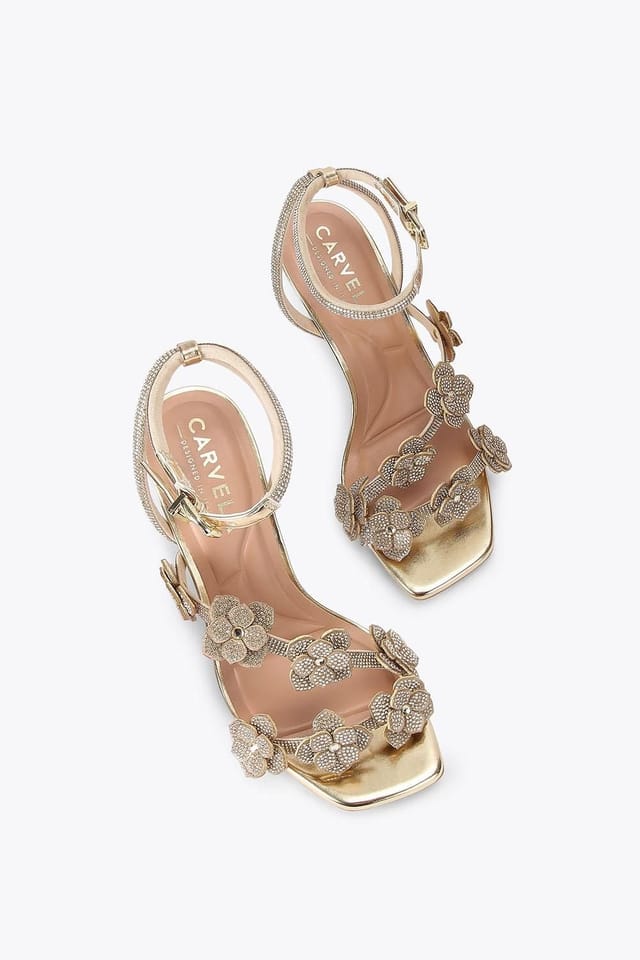 Carvela Carvela Women's 'Petalo Sandal' Heels in Gold - 2