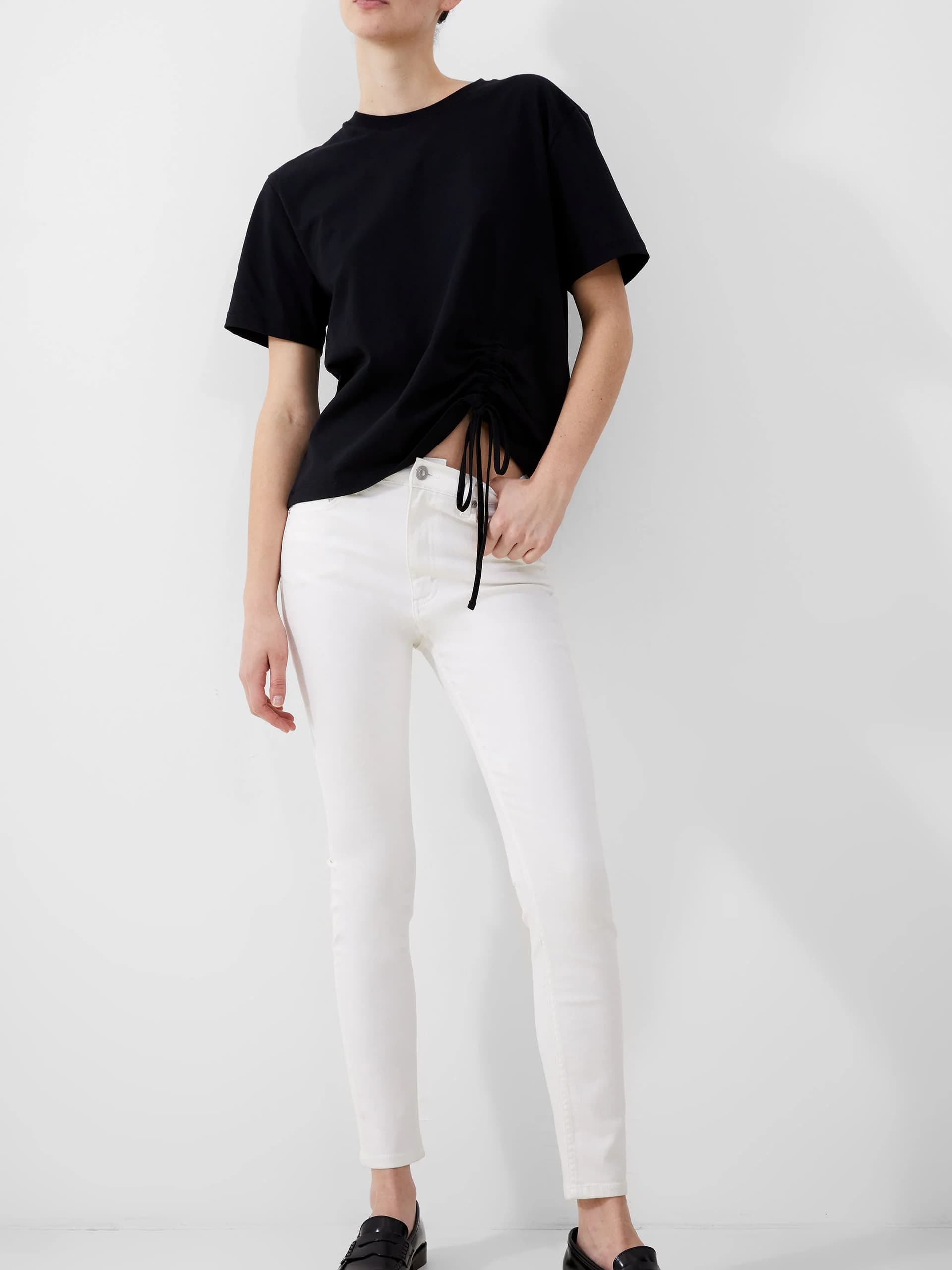 French Connection French Connection White Soft Stretch High Rise Skinny Jeans