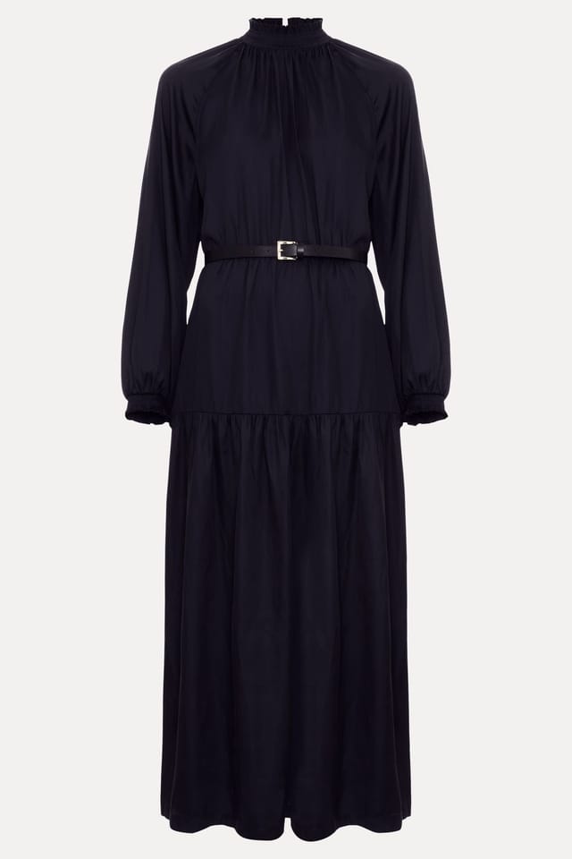 Phase Eight Phase Eight Women's Ornella Belted Midi Dress in Dark Navy - 2