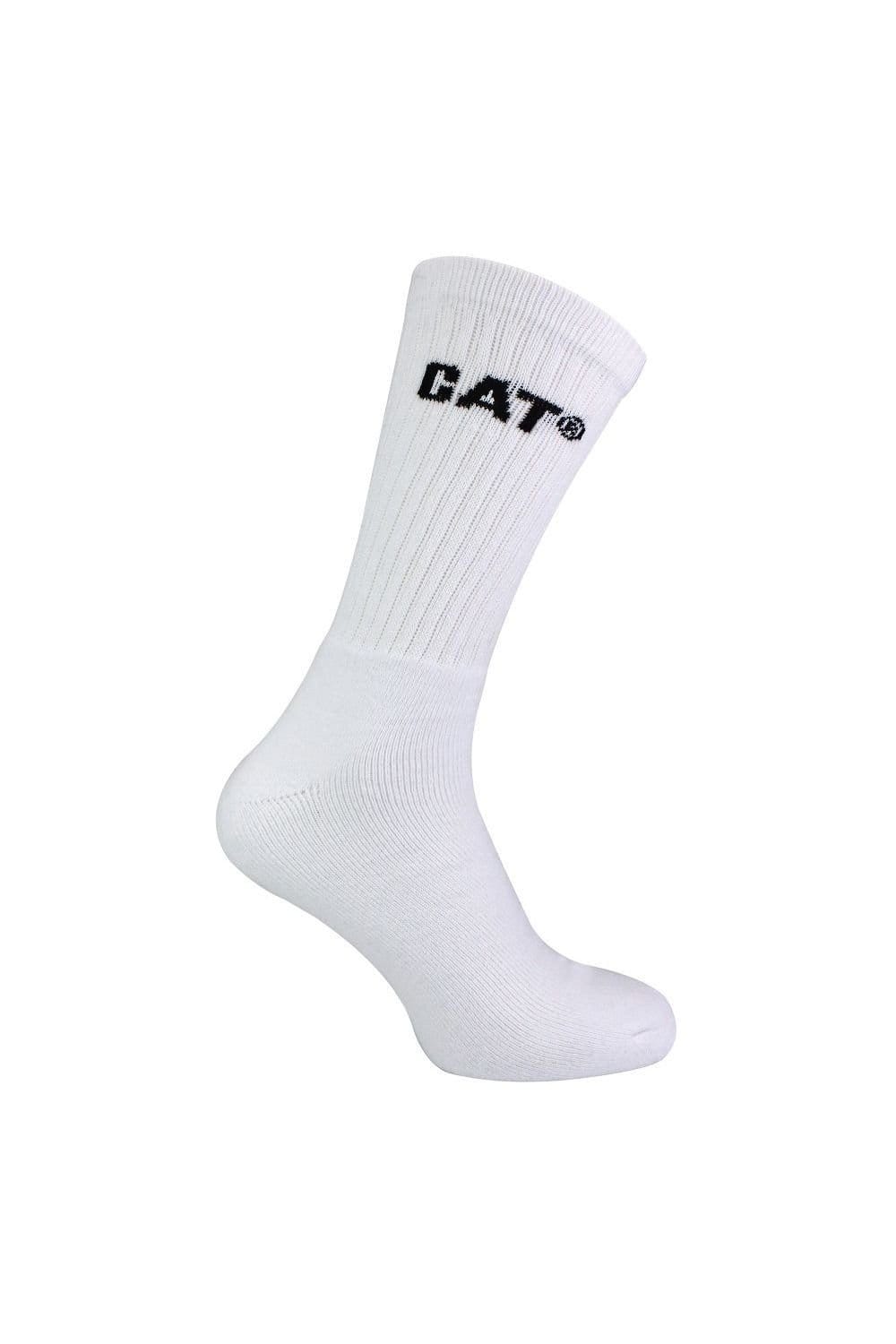 Caterpillar Caterpillar Men's 10 Pairs Performance Work Durable Cotton Socks in White - 4