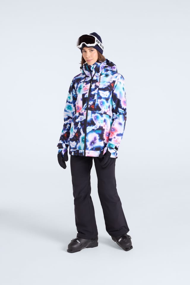Animal Animal Women's 'Edge' Water Resistant Lift Pass Pocket Adjustable Hood Ski Jacket in Blue - 3