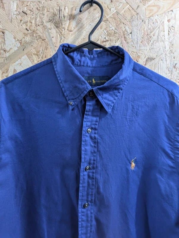 Ralph Lauren Polo Ralph Lauren Shirt Mens Large Royal Blue Cotton Long Sleeve Button Down