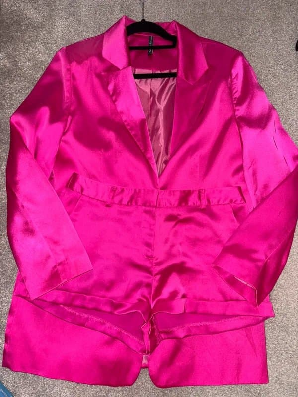 ASOS Pink Blazer and Shorts set