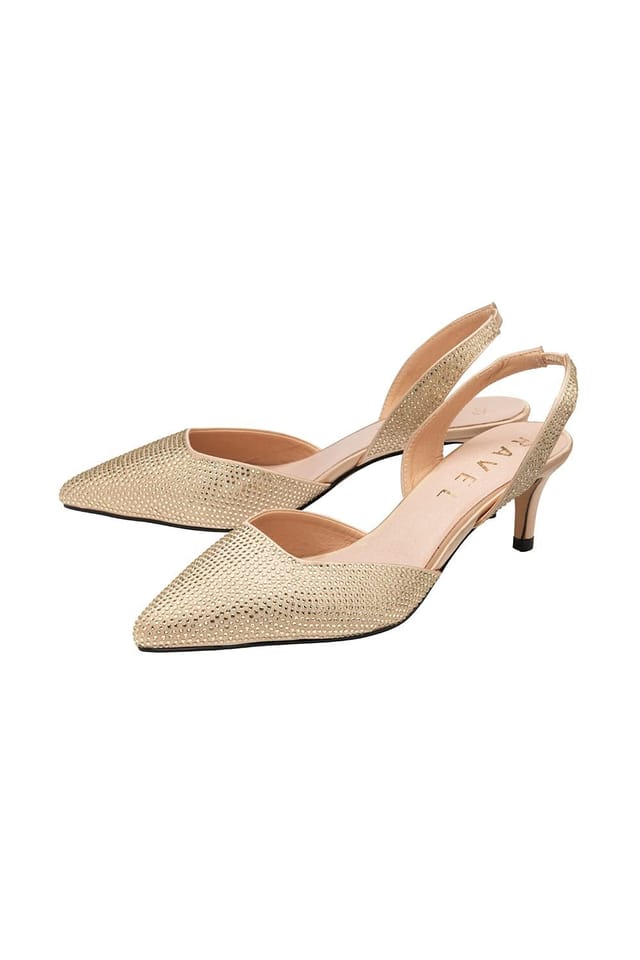 Ravel Ravel Women's 'Mallow' Satin Pointed-Toe Shoes in Gold - 2