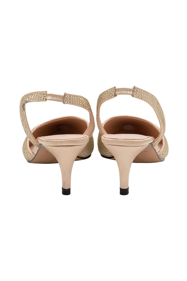 Ravel Ravel Women's 'Mallow' Satin Pointed-Toe Shoes in Gold - 3