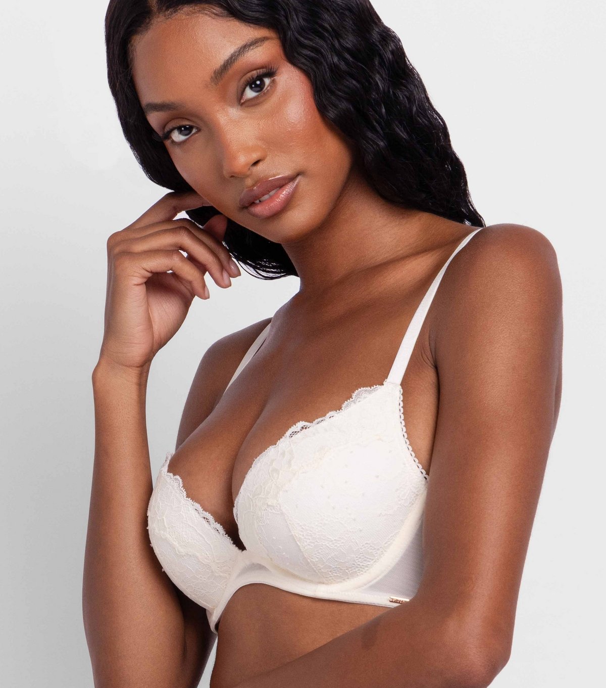 Dorina Women's Ivory Lace Plunge Bra Dorina New Look - 4