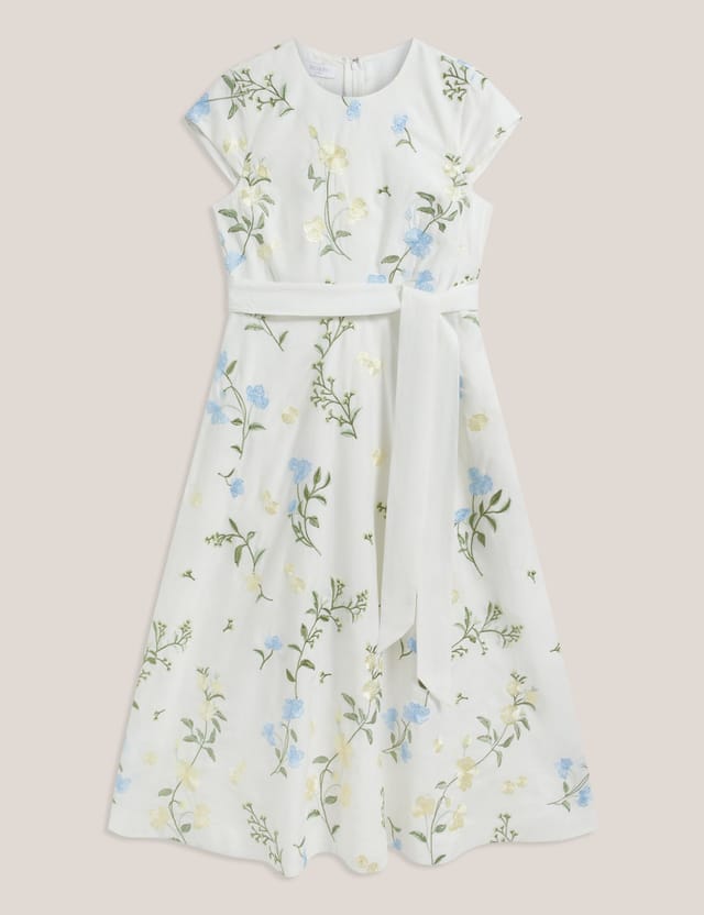 Hobbs London Hobbs London Women's Linda Midi Dress in White - 2