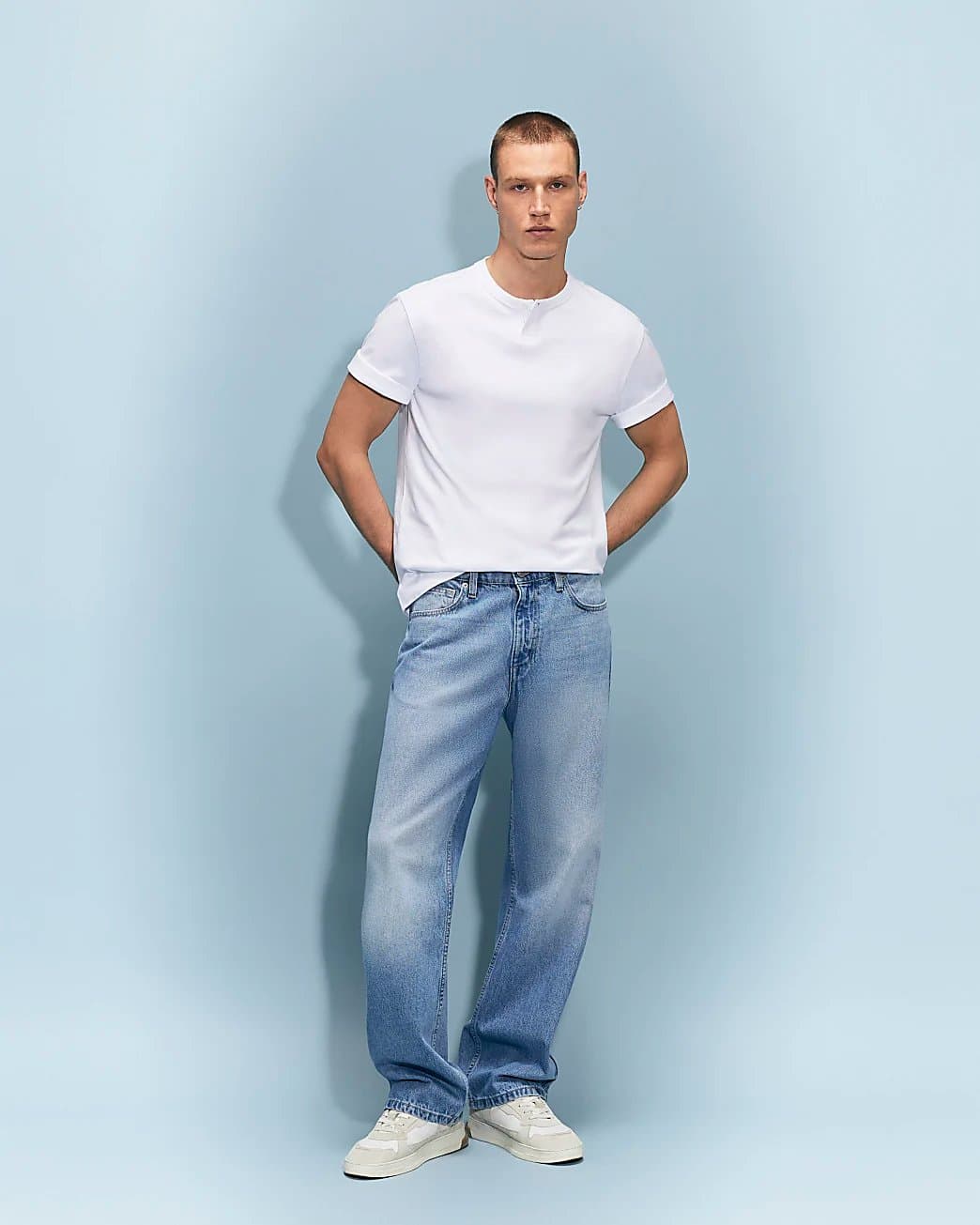 River Island Mens River Island Blue Loose Fit Jeans