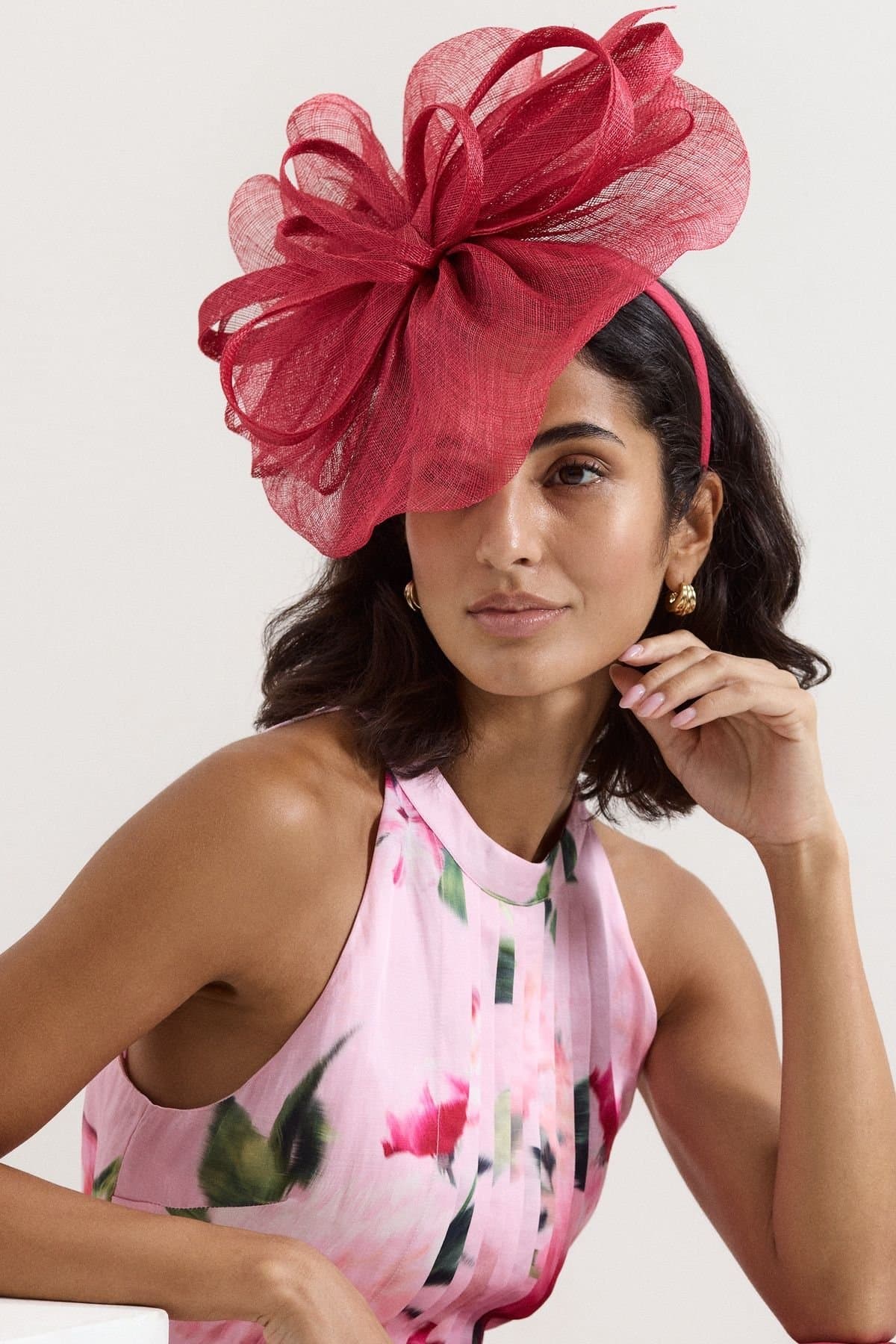 Phase Eight Phase Eight Fuchsia Bow Headband Fascinator