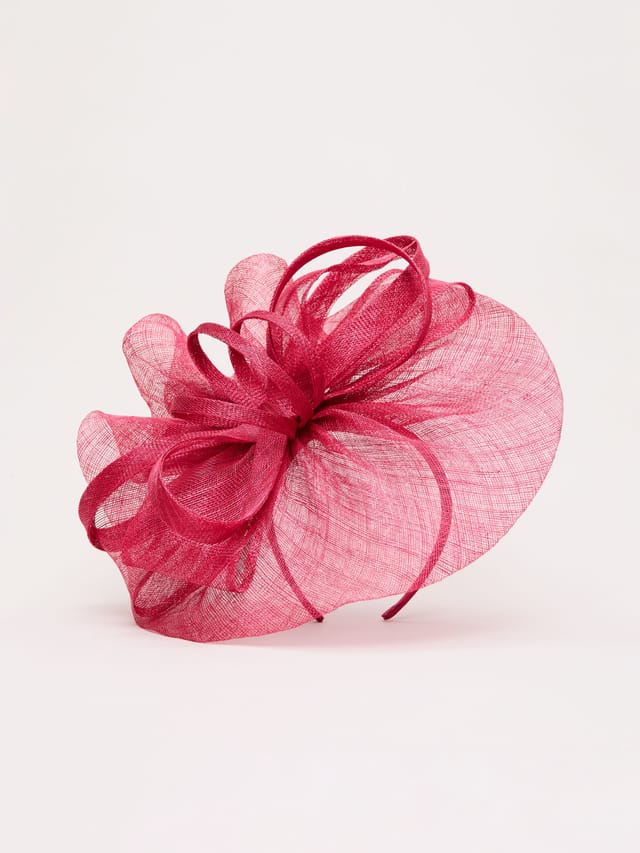 Phase Eight Phase Eight Women's Bow Headband Freeform Fascinator in Fuchsia - 2
