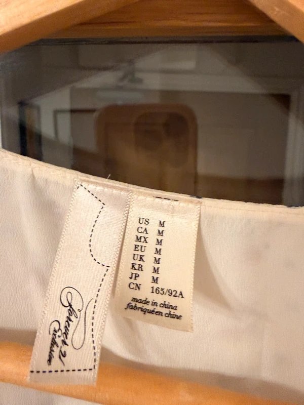 Source Unknown Cream ditsy vintage floral mini summer wrap dress size M - 1