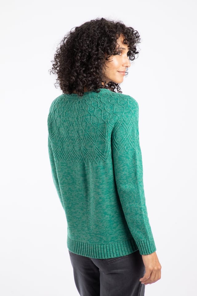 Weird Fish Weird Fish Women's Caballo Outfitter Cardigan in Green - 3
