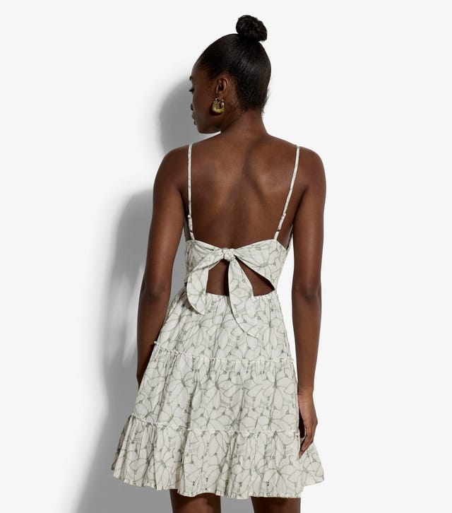 Apricot Women's White Embroidered Strappy Mini Dress Apricot New Look - 3