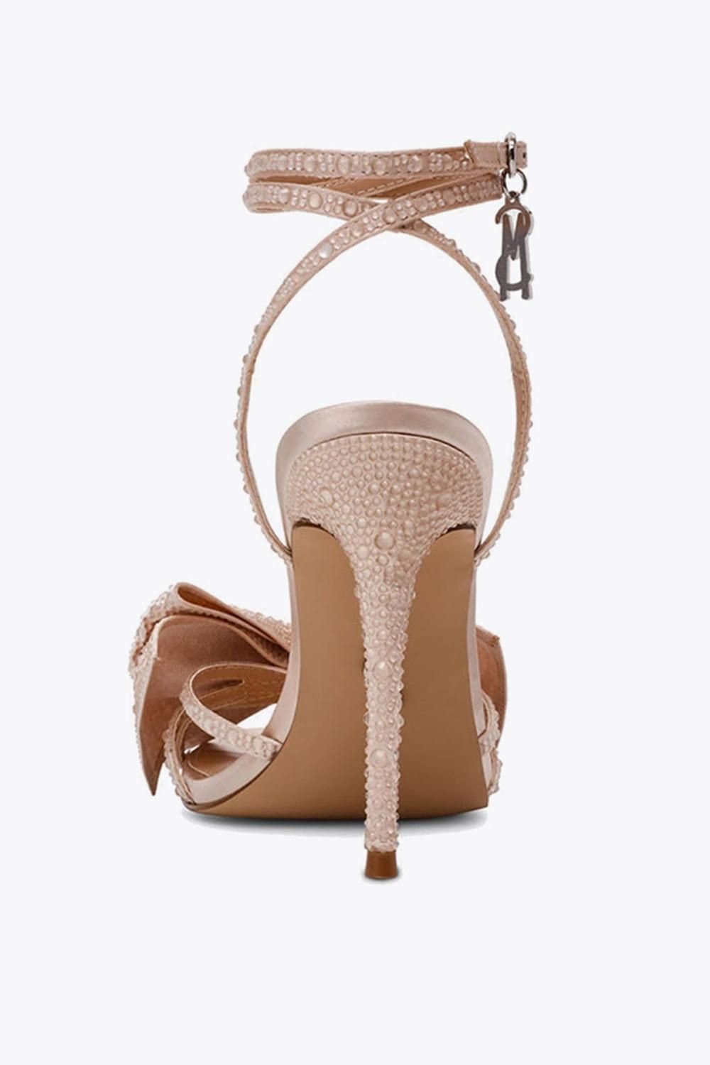 Steve Madden STEVE MADDEN Women's 'Blyss Heel Champagne' Fabric Heels in Beige - 4