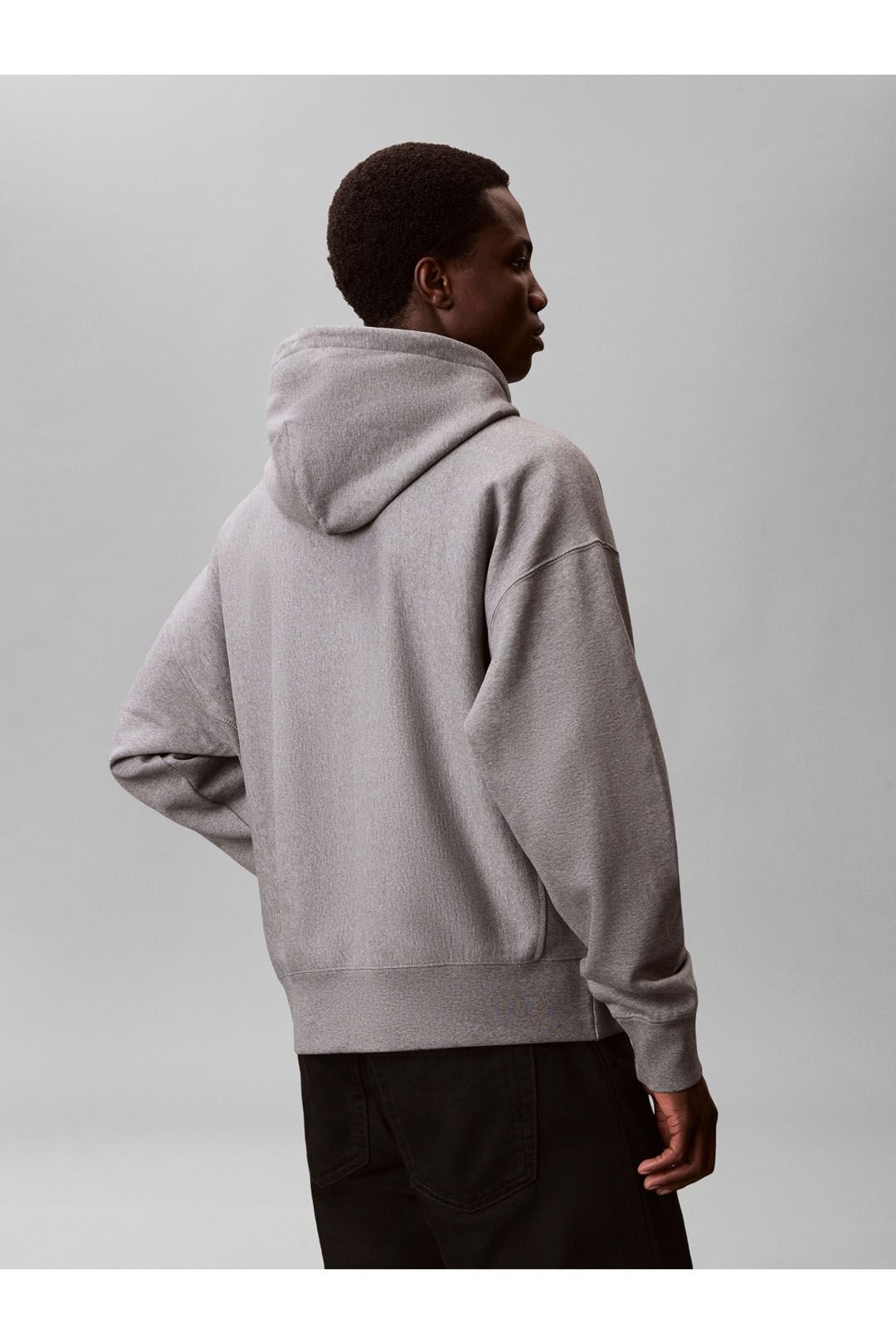 Calvin Klein Calvin Klein Men's LS Premium Fleece Calvin Graphic Med Grey Htr - 3