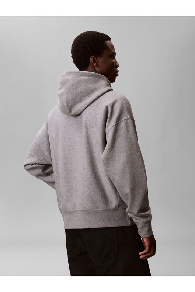 Calvin Klein Calvin Klein Men's LS Premium Fleece Calvin Graphic Med Grey Htr - 3