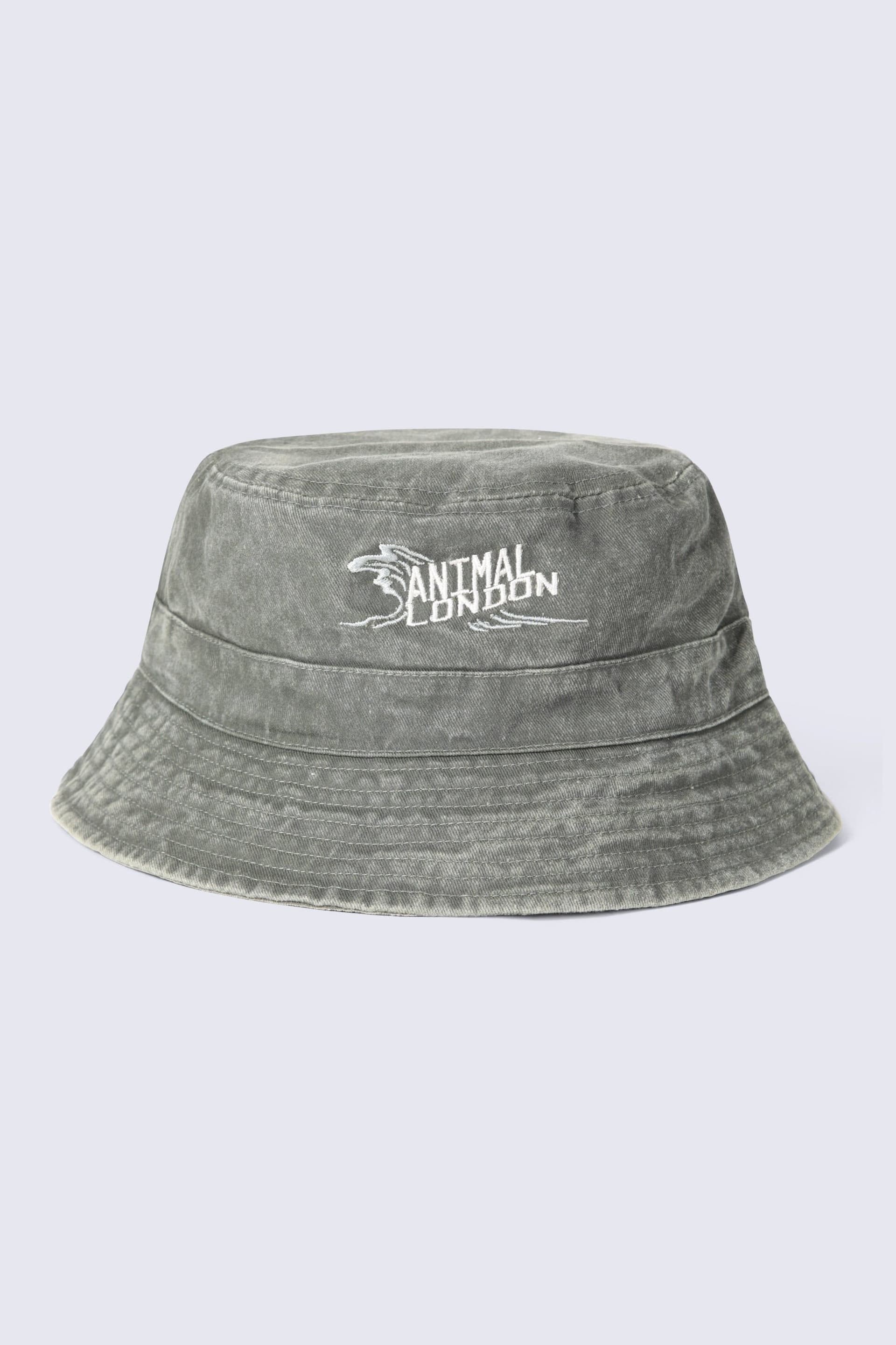 Animal Animal Men's London Lightweight Cotton Casual Outdoor Summer Travel 60cm Bucket Hat in Pale Green