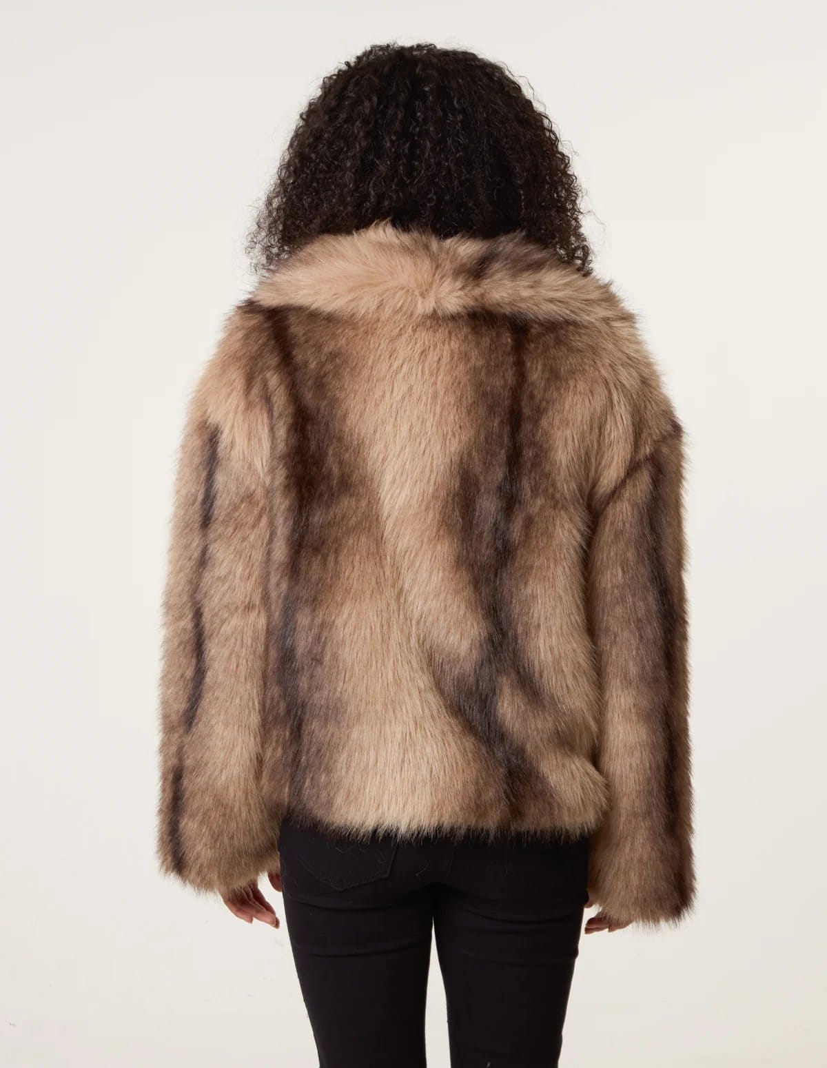 Blue Vanilla Faux Fur Coat - 4