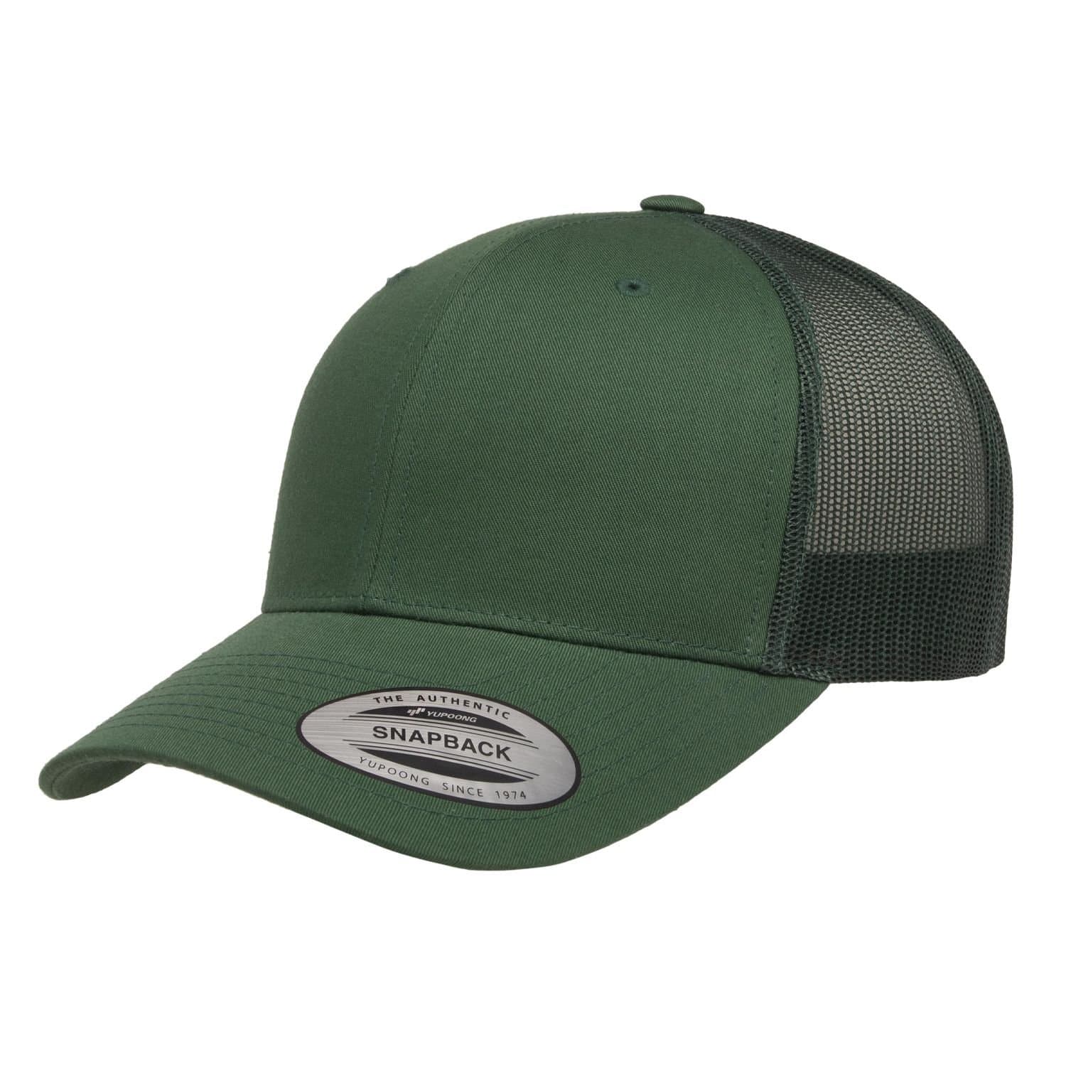 Classic Classic Men's Retro Trucker Cap in Bottle Green
