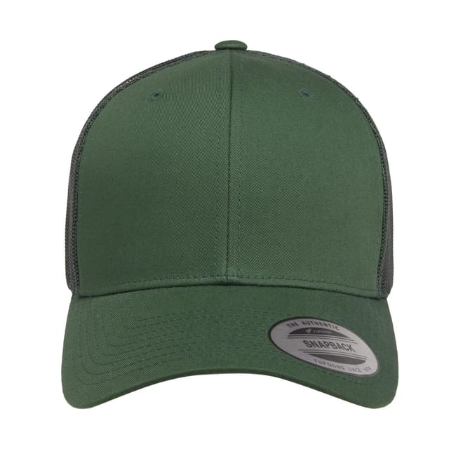 Classic Classic Men's Retro Trucker Cap in Bottle Green - 3