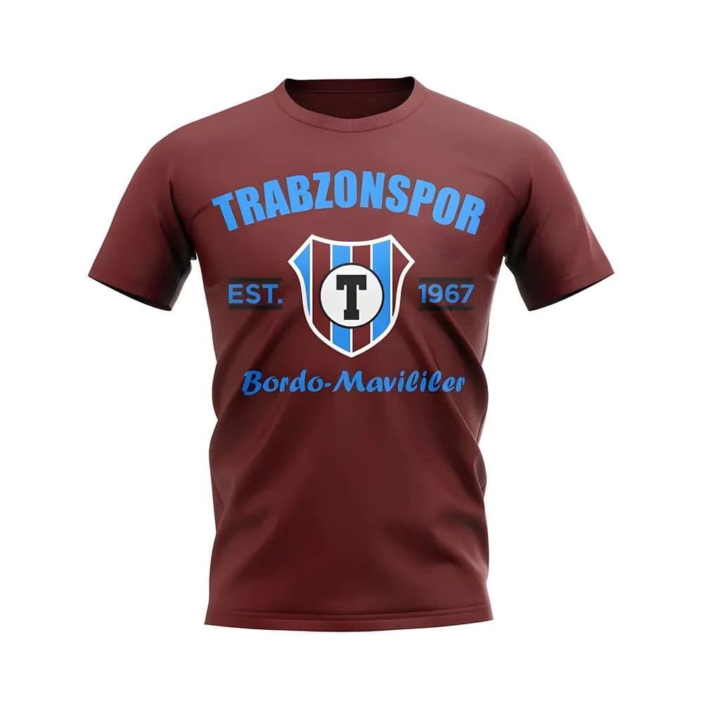 Trabzonspor Trabzonspor Men's Personalised Established Football T-Shirt in Maroon