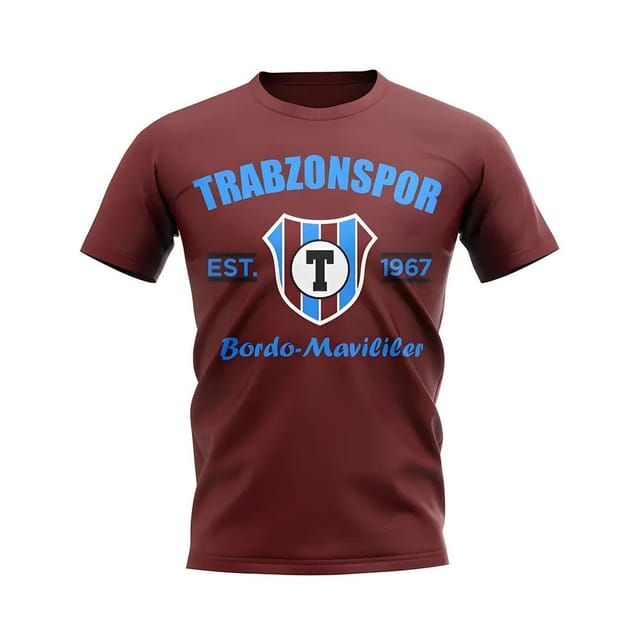 Trabzonspor Trabzonspor Men's Personalised Established Football T-Shirt in Maroon - 2