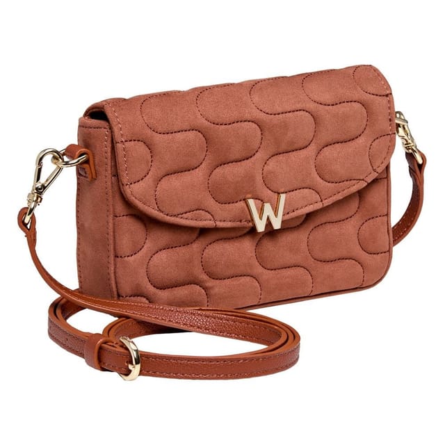 Wolf WOLF Women's Mimi Swirl Cross Body Bag with Scarf in Camel - 2