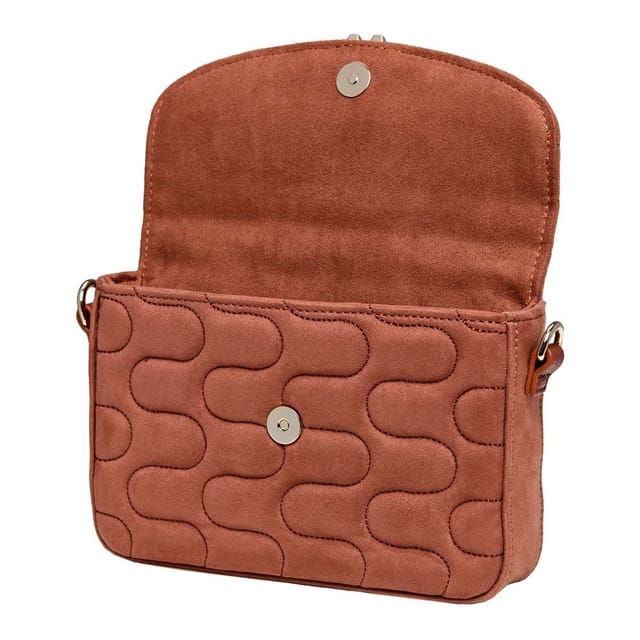 Wolf WOLF Women's Mimi Swirl Cross Body Bag with Scarf in Camel - 3