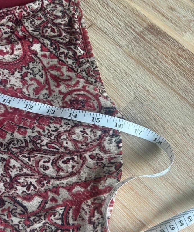 Principles 🌸 Principles Petite Red Paisley Cami Top Y2K Boho Strappy Summer UK  8