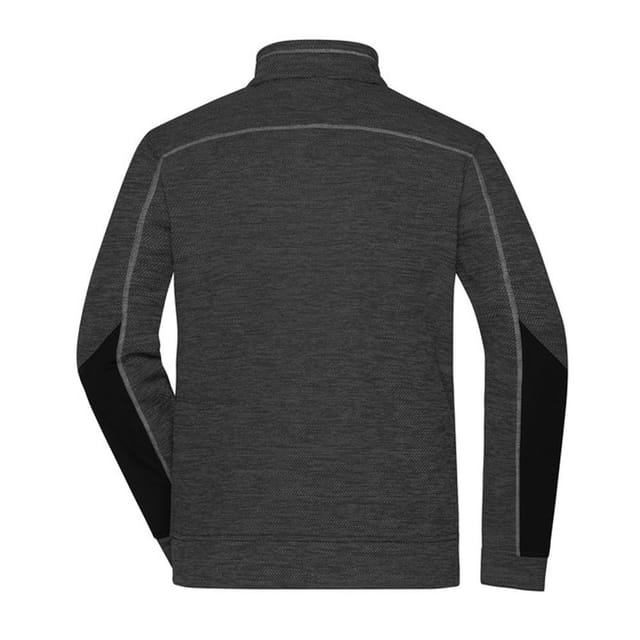James and Nicholson James and Nicholson Men's Structured Fleece Jacket in Dark Grey - 2