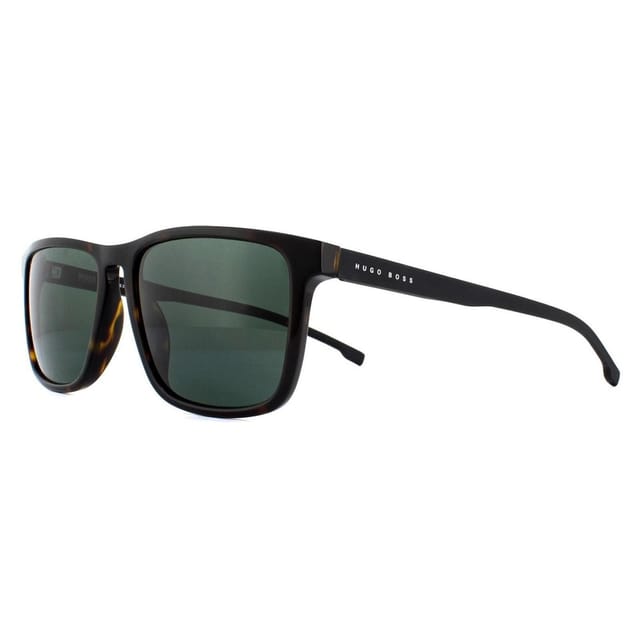 Hugo Boss Hugo Boss Men's Square Dark Havana Green Sunglasses in Brown - 2