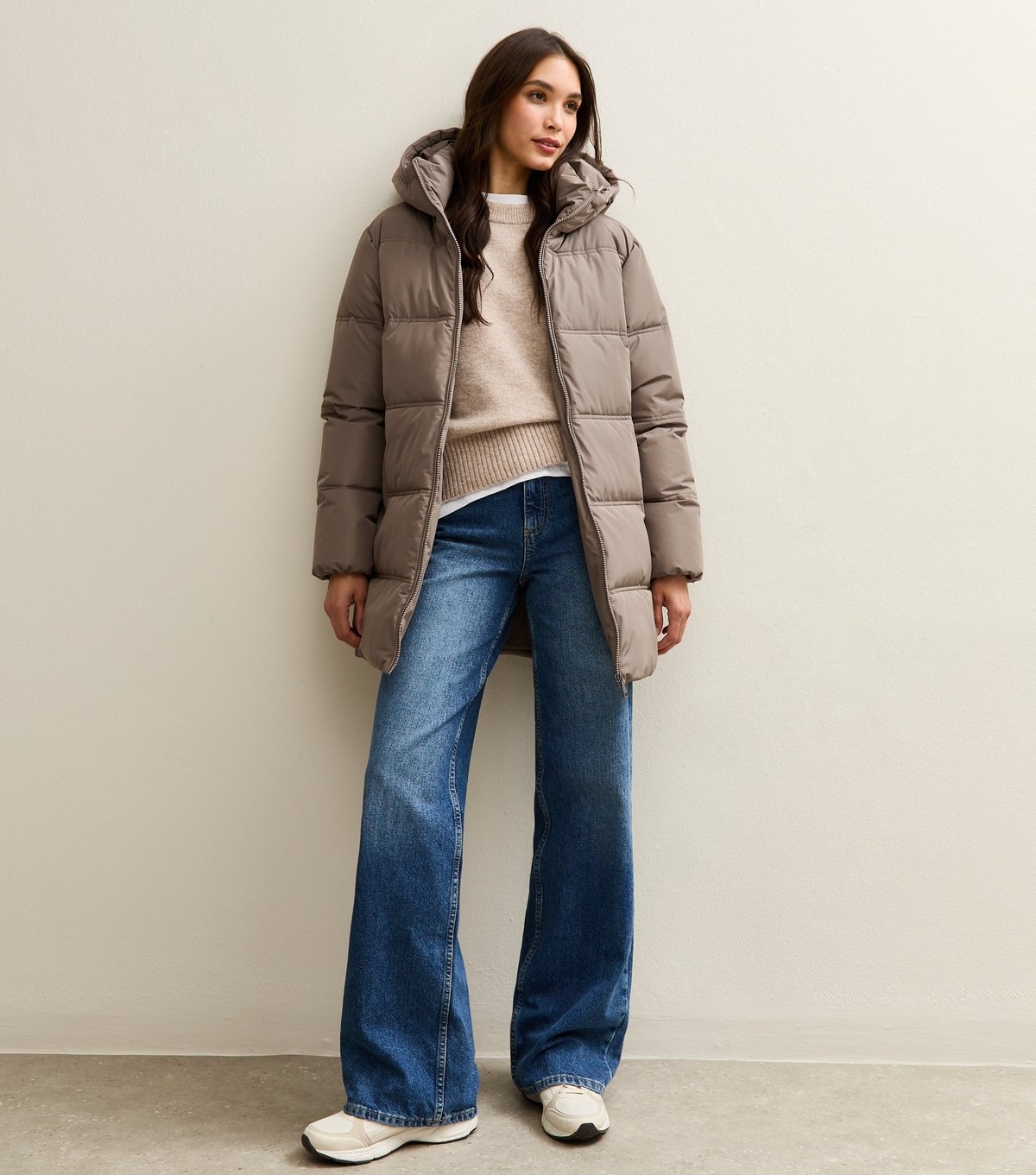 New Look Women's Mink Midi Length Puffer Jacket New Look - 3