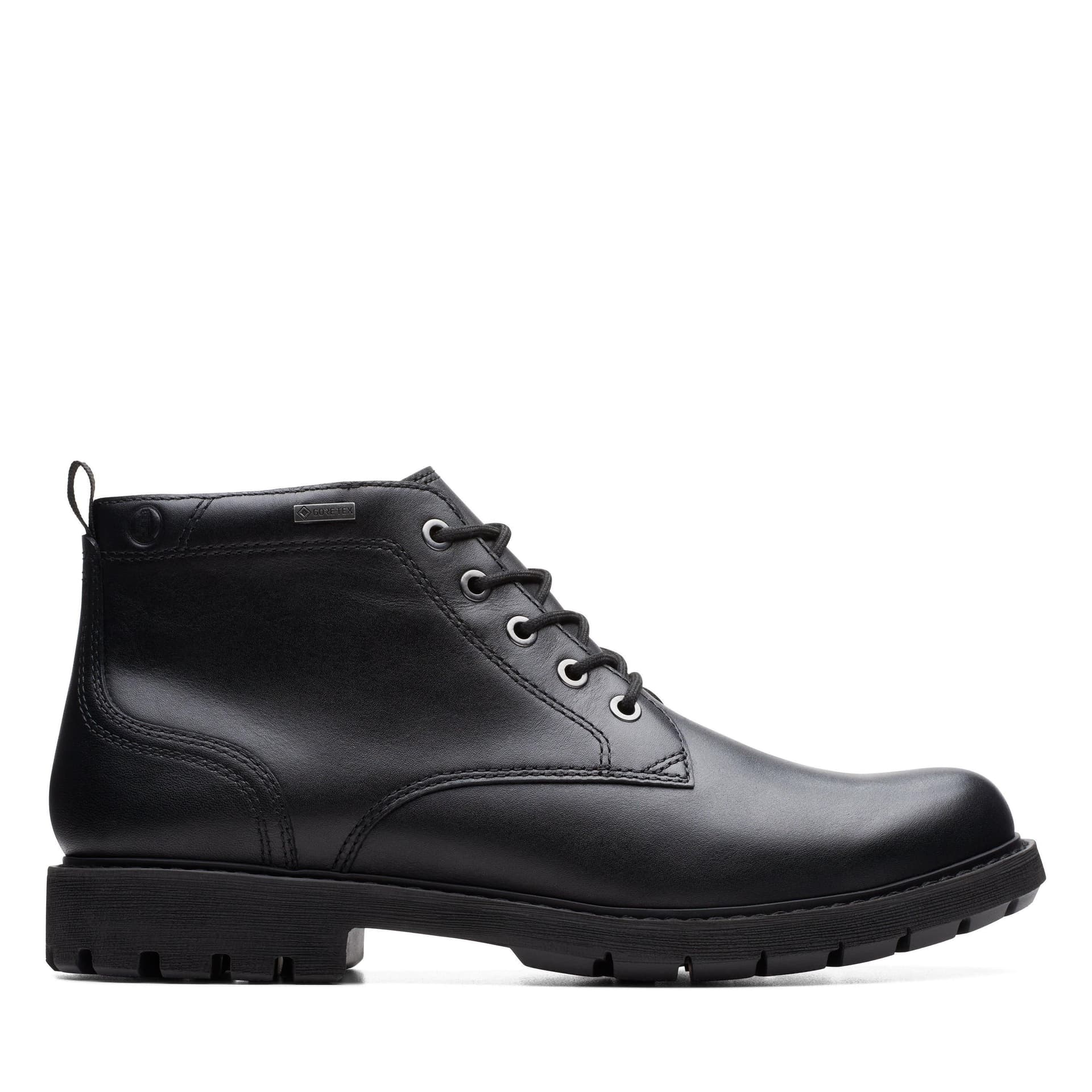 Clarks Clarks Men's Batcombe Mix GORE-TEX Black Leather Ankle Boots