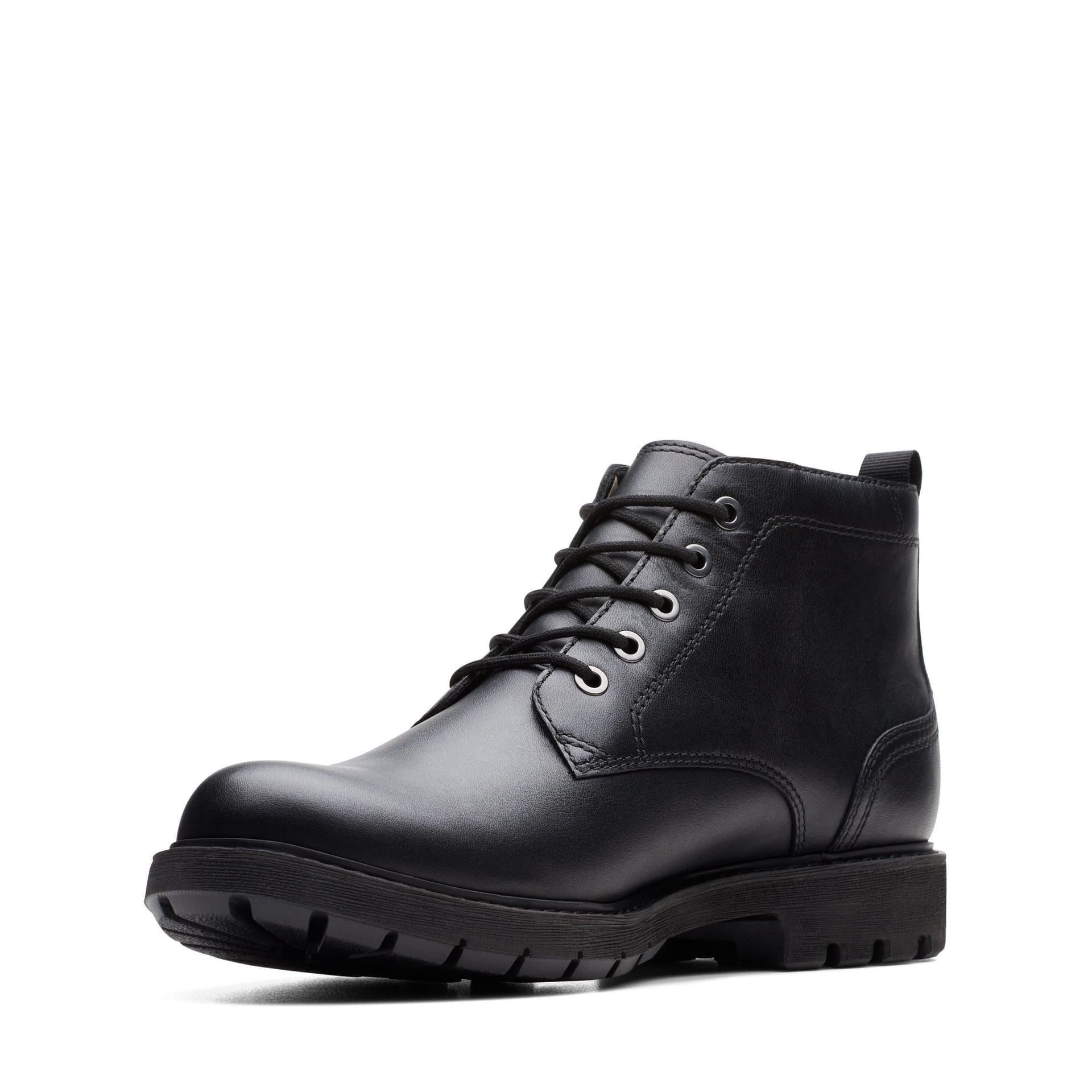 Clarks Clarks Men's Batcombe Mix GORE-TEX Black Leather Ankle Boots - 4