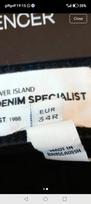 River Island Ladies size 34 regular black river island molly denim specialist skinny jeans