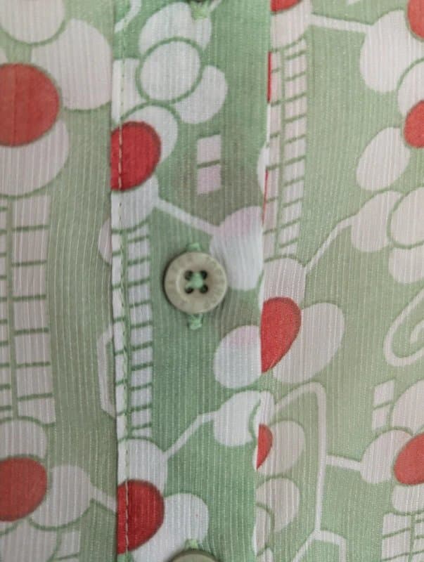 Topshop Rare Vintage Y2K Laura Lees for Topshop Embroidered Dress Green Floral Size M