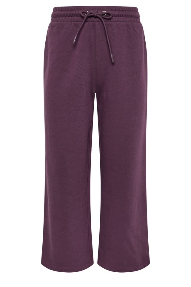 M&Co M&Co Women's Petite 2 Pack Wide Leg Joggers in Purple - 2