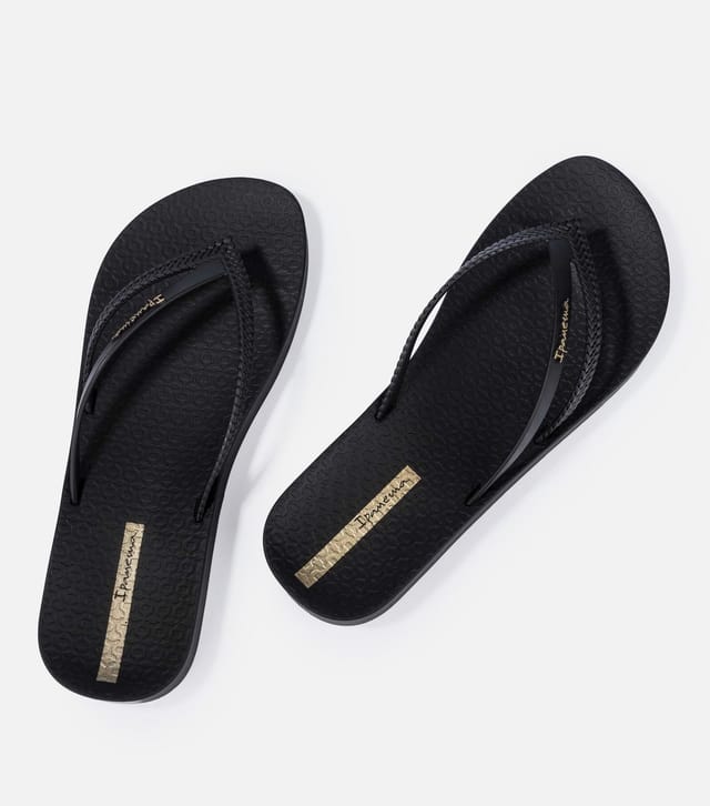 Ipanema Women's Black Double Strap Flip Flops Ipanema New Look - 2