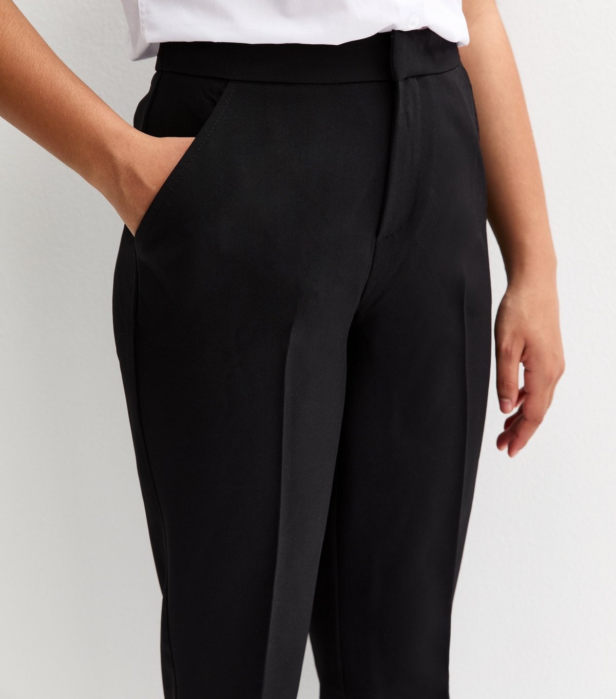 New Look Girls' Black Straight Leg School Trousers New Look - 2