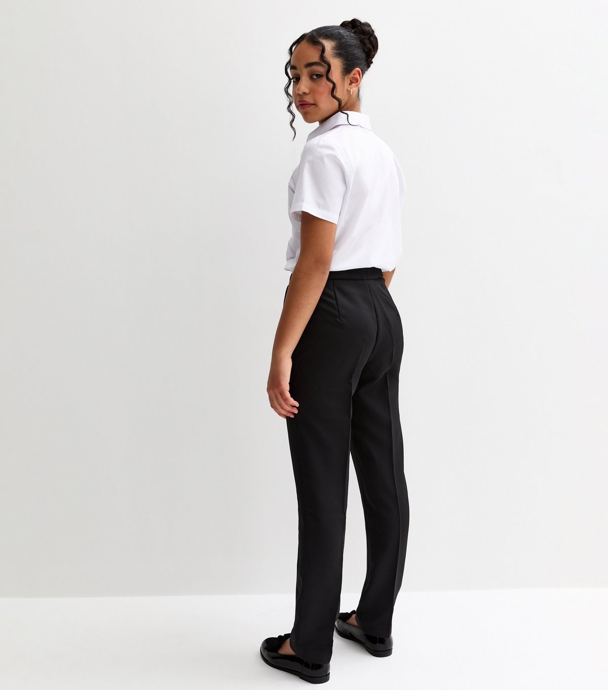 New Look Girls' Black Straight Leg School Trousers New Look - 4