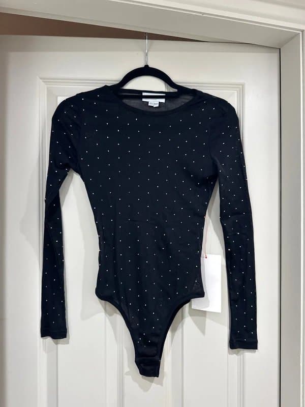 Never Fully Dressed Never Fully Dressed black diamanté bodysuit UK 6