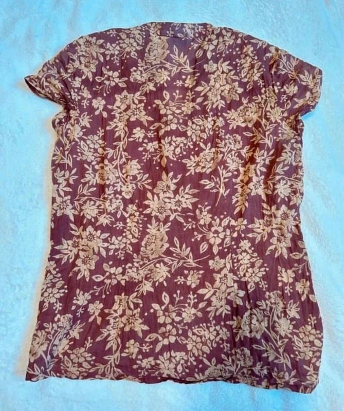 New Look Vintage y2k floral sequin shirt