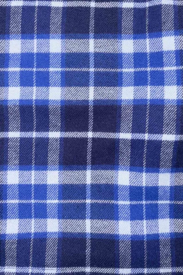 British Boxers British Boxers Men's "Celt Navy" Tartan Brushed Cotton Nightshirt in Navy - 3