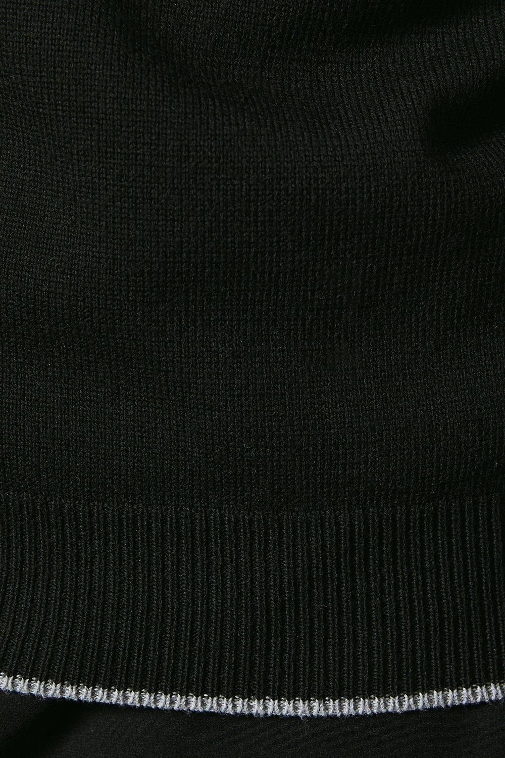 Burton Burton Men's Knitted Zip Through Bomber in Black - 3