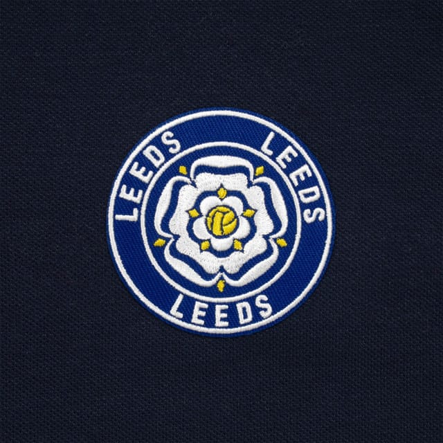 fan originals fan originals Men's Adults Leeds Retro Polo Shirt in Navy - 3